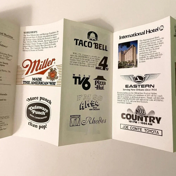 Vintage New Orleans Tour Brochure Mississippi River Cruise and Jazz Festival - Picture 11 of 15